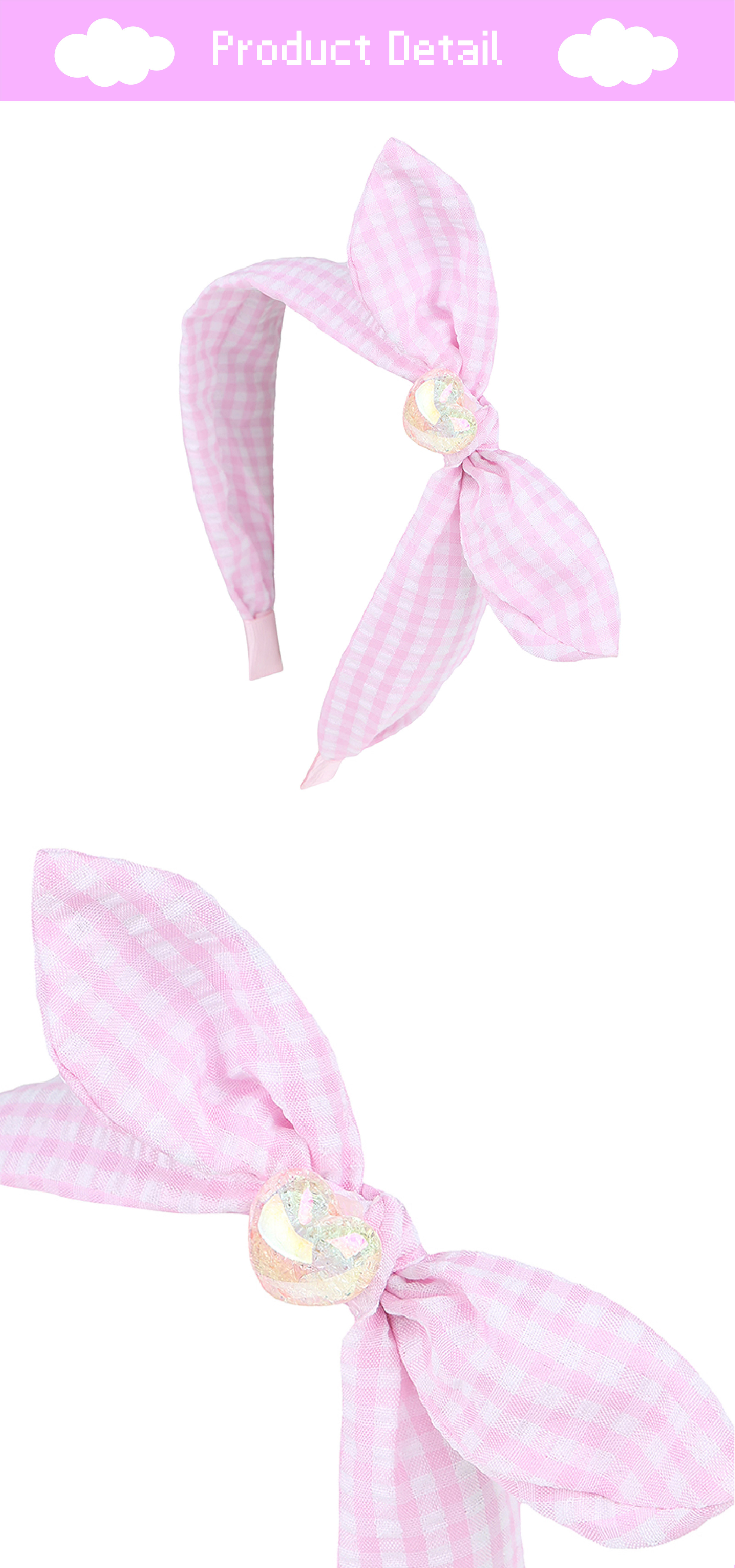 26SS 2차 P62DG5011 핑크 체크 포숑 헤어밴드-05.jpg